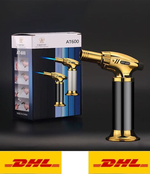 Refillable Butane Gas Lighter torh Adjustable Jet flame Torch Windproof cigarette cigar torch Welding Soldering kichen Lighter