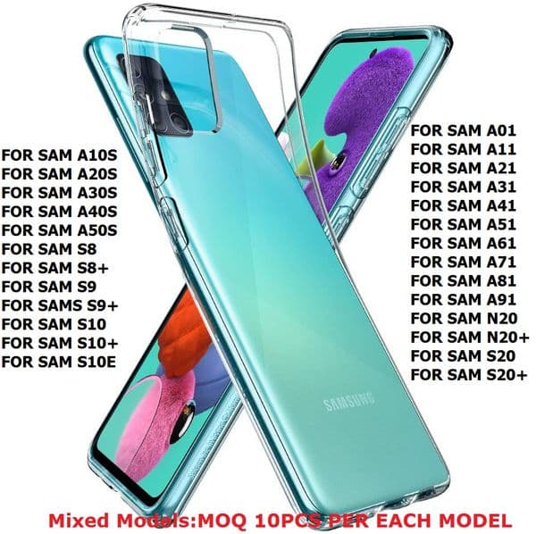 Ultrathin Phone Back Funda for Samsung Galaxy A01 A11 A21 A31 A41 A51 A61 A71 A81 A91 Note 20 Ultra Full Cover Case Soft TPU Silicone Bags