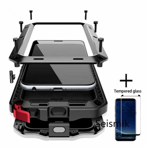360 Full Body Protective Luxury Doom Armor Metal Case For Samsung Galaxy S7 Edge S8 S10 e S9 Plus Cover Shockproof Anti-Fall DustProof Shell