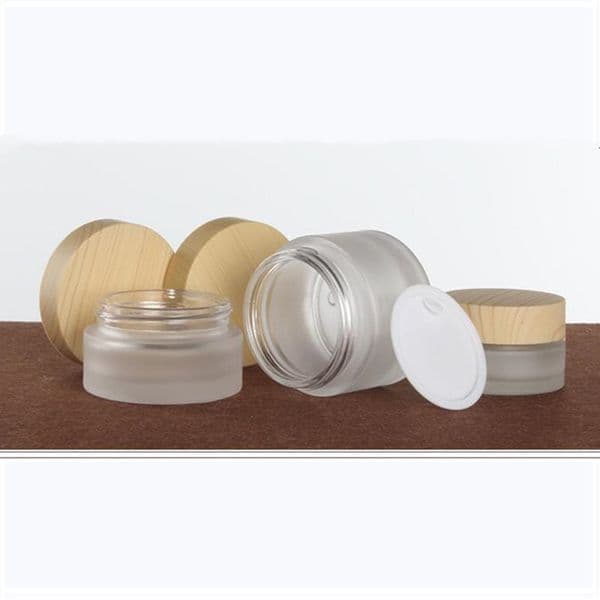 30ml/40ml/60ml/80ml/100ml Frosted Glass Lotion Pump Bottle Perfume Spray Bottle 20g/30g/50g Glass Cream Jar Cosmetic Container