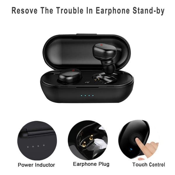 Y30 Original Wireless Earphones Ear buds BT V5.0 TWS Bluetooth Headphones Headset earphone earbuts Freeshipping headphone headsets factory price ready stocks