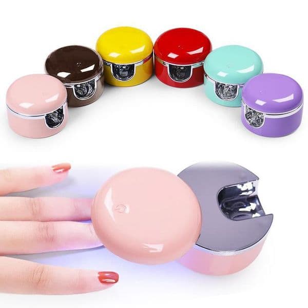 Portable Mini LED UV Lamp Nail Dryer USB Phone Shape Black Red UV Gel Nail Art Fast Drying LED UV Lamp
