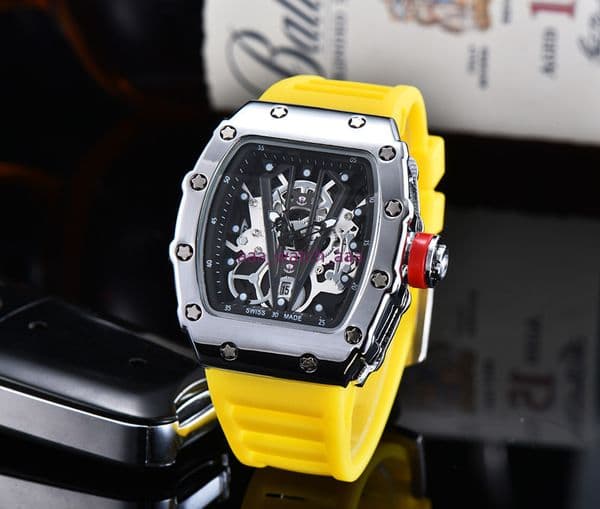 New Mens Watches Montre Homme Silicone Band Quartz Wristwatches Man Fashion Waterproof Sports Luxury Men Watch Reloj hombre