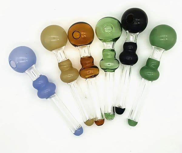 Colored Glass Burner Mini Smoking Handle Pipes Smoking Pipes