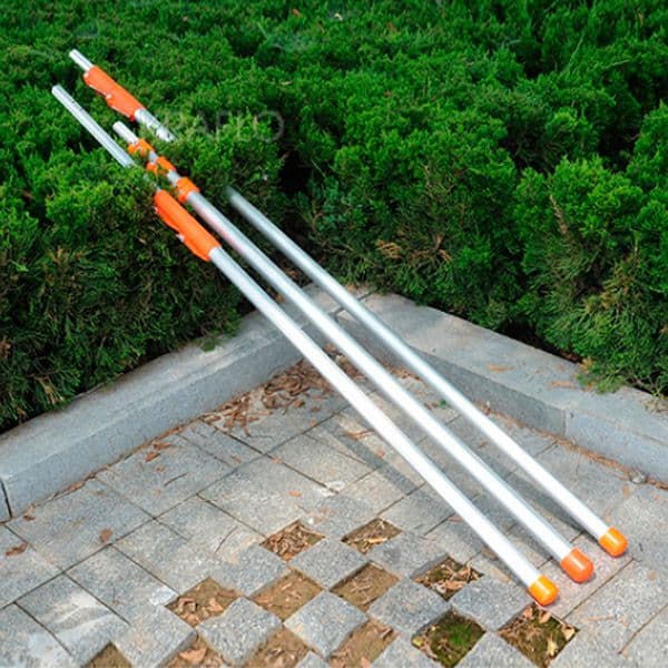 Multifunctional aluminum alloy long pole for high branch Pruning pliers Convenient altitude rod 3 meters telescopic poles