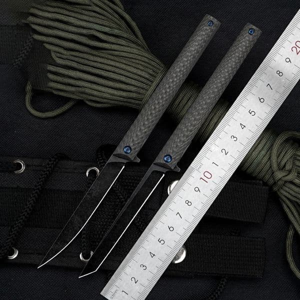 High Quality Folding Knife M390 Steel Carbon Fiber Pocket Knives Outdoor Sharp Safety Self Defense Mini Portable EDC Tool HW38