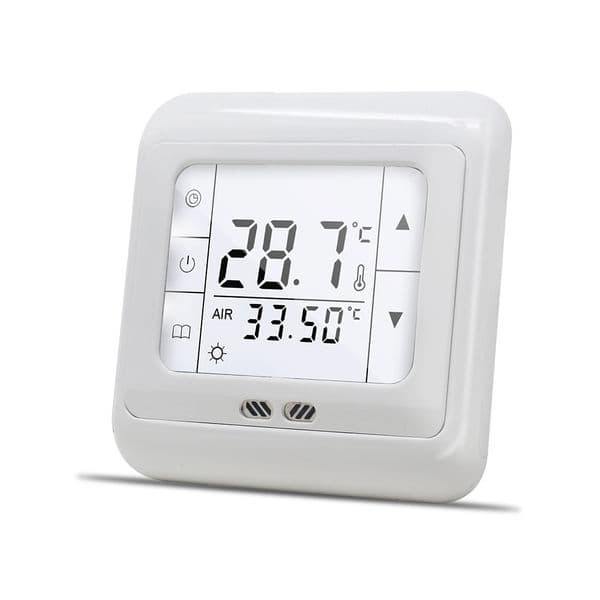 16A Digital Touch Screen Floor Heating Thermostat Room Warm Temperature Controller Auto Control with LCD Backlight