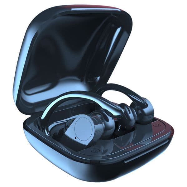 SMA new turtle beach headset A1TWS private model 5.0 LED power display into the ear wireless sports Bluetooth headset black technology
