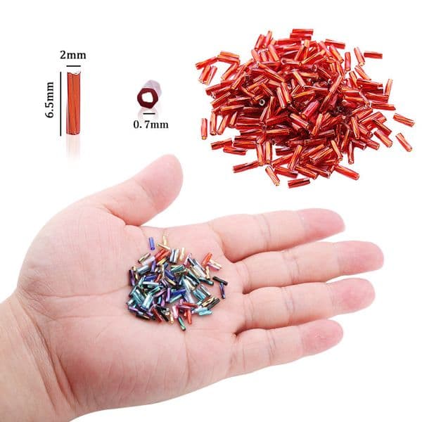 24Colors Glass Tube beads Kits Jewelry Beads Twisted Tube beads Fit Jewelry Making DIY Bracelet Necklace Craft 10800pcs/box