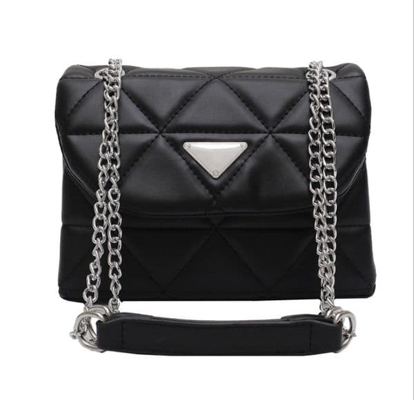 Designer Chain Diamond Small Winter PU Leather Crossbody Bags For Women Trending Shoulder Bag Lady Handbags