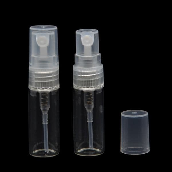2021 2ml Mini Portable Spray Bottle Empty Perfume Glass Bottles Refillable Perfume Atomizer For Travel 500pcs Lot Free DHL Shipping