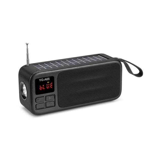 Solar Charge Bluetooth Speaker FM Radio Outdoor Stereo Loudspeaker Portable Wireless Soundbox with USB TF Port MP3 Music Player Hiking Climbing Sports Speakers