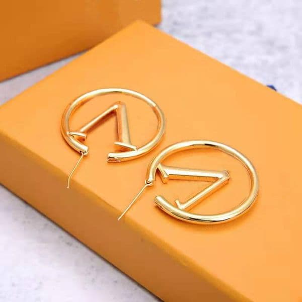 New Fashion Womens Big Circle Simple Hoop Earrings for Woman High1 Quality