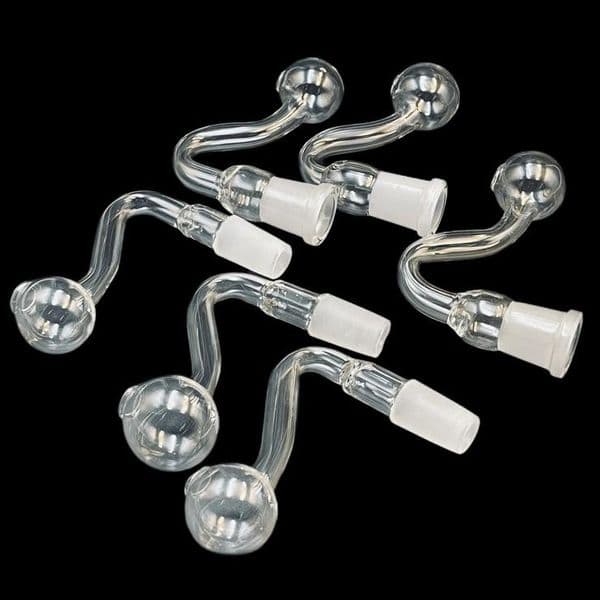 Glass Oil Burner Big Bowl Clear Thick Tube 10mm 14mm 18mm Male Female For Smoking Tobacco Bowl