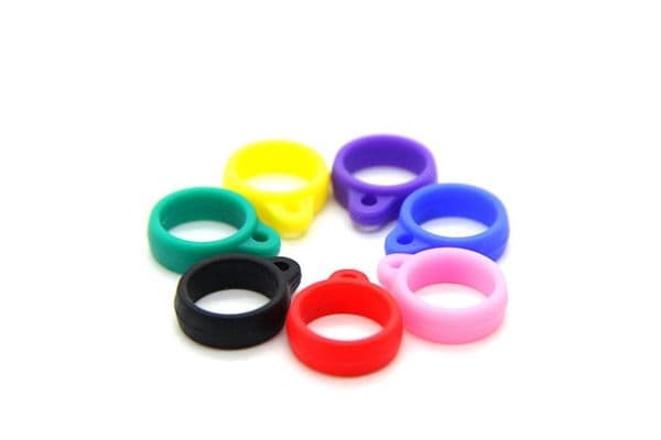 13mm Silicone Lanyard Band Silicon Necklace O Ring Clips Pen Kit Flat Battery String Neck Rope Chain Strap