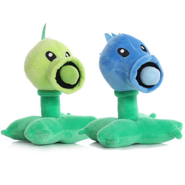 Plants vs Zombies Peashooter Plush Toy Stuffed Doll with Pea 17cm/6.7inch