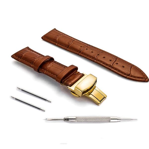 Genuine Leather Watch Strap Alligato rWatchband 16mm 18mm 20mm 22mm 24mm Soft Calf