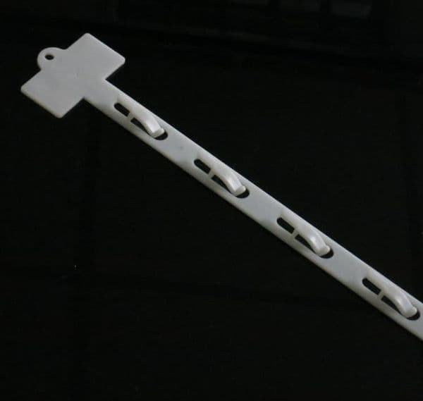 Plastic PP Retail Hanging Merchandise Clips Strips W20mm Products Display For Supermarket Store Promotion L785mm SN5202