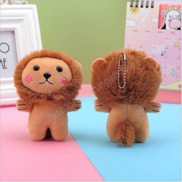 Little Lion Stuffed Toys Children's Toy Plush Keychain Doll Pendant Clothing Backpack Accessories 12CM