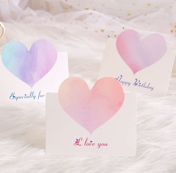 The latest 9.8X13.6CM DIY folding after-sales birthday card, many styles to choose from, support customization