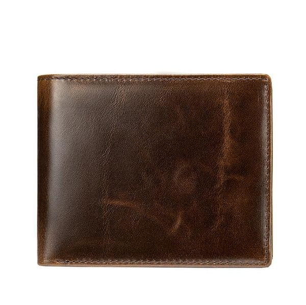 Wholesale genuine leather Wallets retro multi-card pocket short wallet multi-function cowhide leathers coin purse 4337