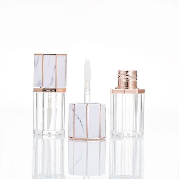 5ML DIY Marble Empty Lip Gloss Tubes Refillable Lip Glaze Package Bottles Marble Empty Lips Gloss Tubes Refillable
