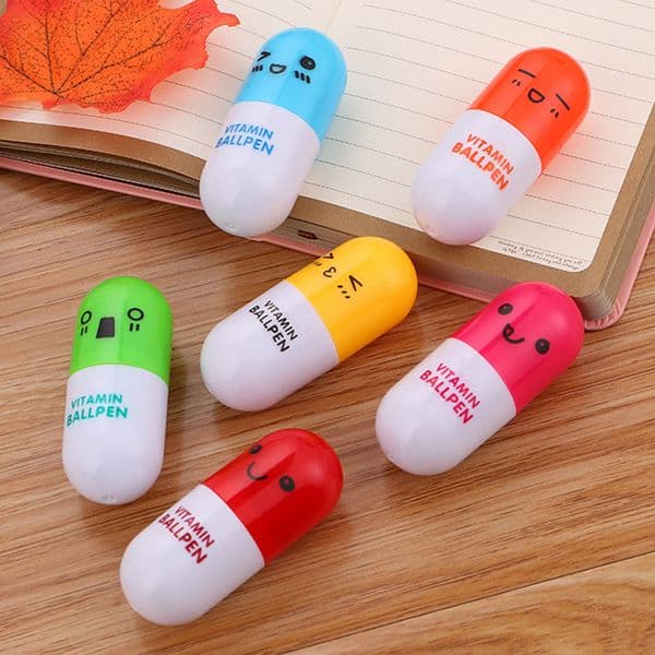 Capsule Pens Cute Stationery Novelty Gel Pen Cartoon Kawaii Pen Student Cute Pens Stationery School Supplies Gift 0034