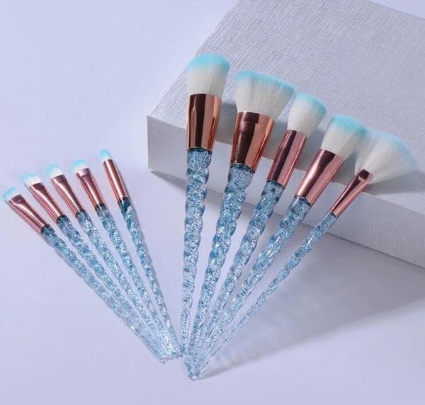10pcs Makeup Brush Set Face Power Foundation Brushes Cosmetic Brush Sets Beauty Tool Women's gifts