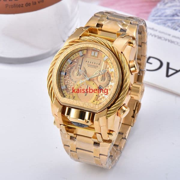 Dropshipping Top Quality Men Quartz Watch 52MM Wristwatch Undefeated Reloj Relogio