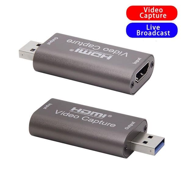 Hubs 4K Video Capture Card USB 30 USB20 compatible Grabber Recorder For Game DVD Camcorder Camera Recording Live Streaming