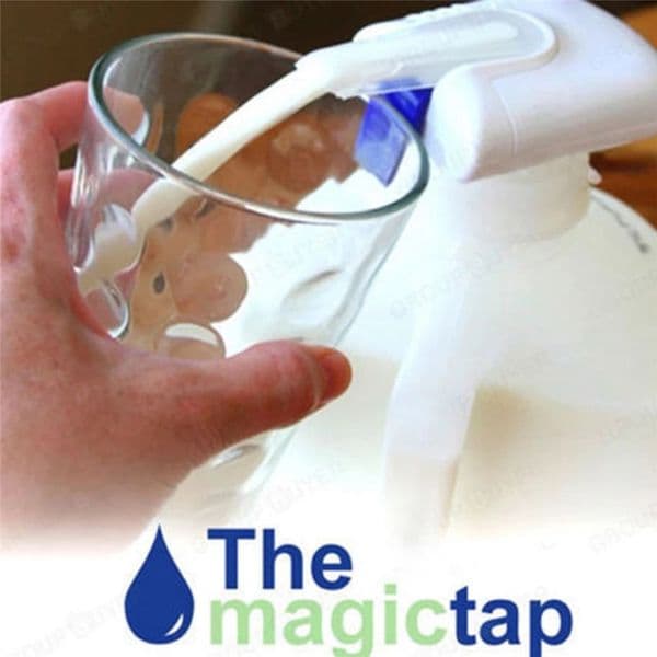 50%off 2025 Automatic Drinkware Drink Dispenser Magic Tap Electric Water Milk Beverage Dispenser Fountain Spill Proof wth box package