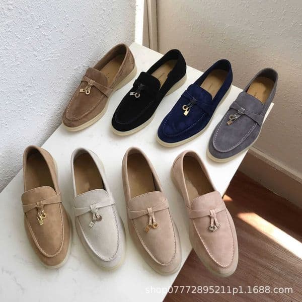 luxury designer mens and women lp flats shoe real leather comfortable walk lazy driving dress shoes loro piana loropianoshoes loropiana loropina piano 9U7L