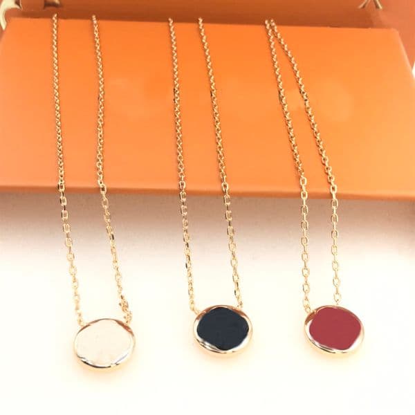 Fashion Jewelry Necklace Luxury Designer Women Pendant Necklaces With Flowers Pattern 3 Colors Optional With Box High Quality