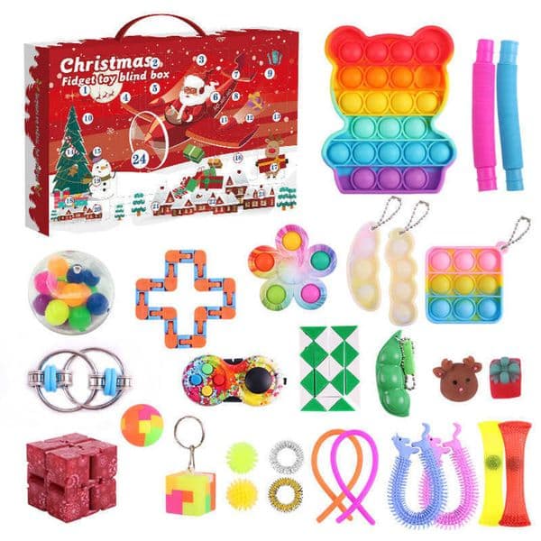 Christmas Fidget Toy Advent Calendar For Girls Boys Kids Adults designer Surprise Relief Stress Count Down Holiday Party