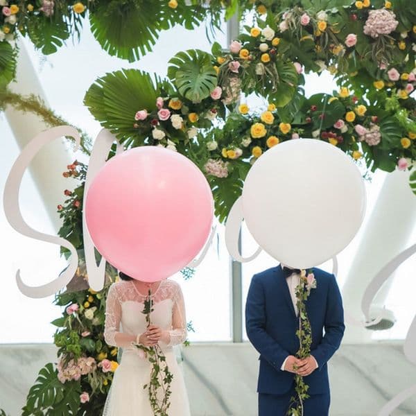 Thickened Oversized Round Dig Balloons Inflated 36 Inch Wedding Decoration Festivals Large Balloons Valentines Day Dcor Balloon VTKY2198