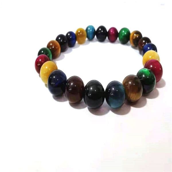 Tiger's Eye Gemstone Beaded Bracelet for Men & Women - Available Sizes: 6mm, 8mm, 10mm