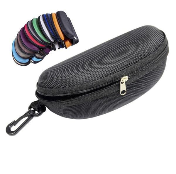 Oxford cloth black glasses boxes sunglass protection box Zipper eyeglass package sunglasses case hook eyewear accessories SN5385