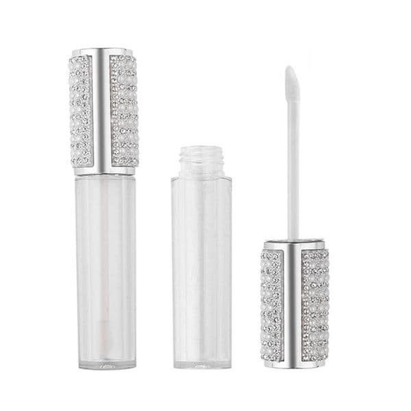 wholesale 5ML Dia Empty Round LipGloss Packing Bottle Tube Clear Plastic Lip Gloss Bottles