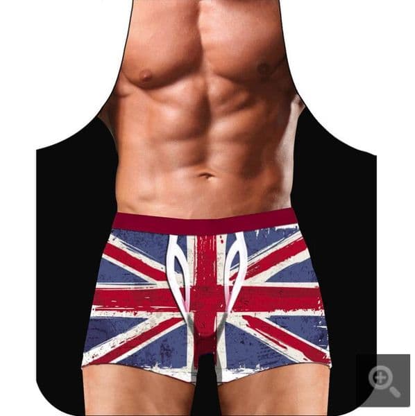 9 Colors Funny 3D Kitchen Apron Digital Printed Sexy Naked Men Aprons Super Hero Pattern Dinner BBQ Barbecue Cooking Uniform GC807