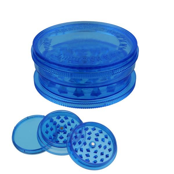 Smoking Accessories Plastic herb crusher grinders 3 parts 40mm 60mm tobacco acrylic grinder for smoker