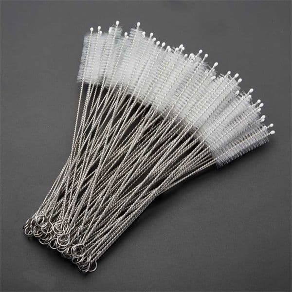 Stainless Steel Drinking Straws Cleaning Brush Pipe Tube Baby Bottle Cup Reusable Household Cleaning Tools Pipe Straw Brushes
