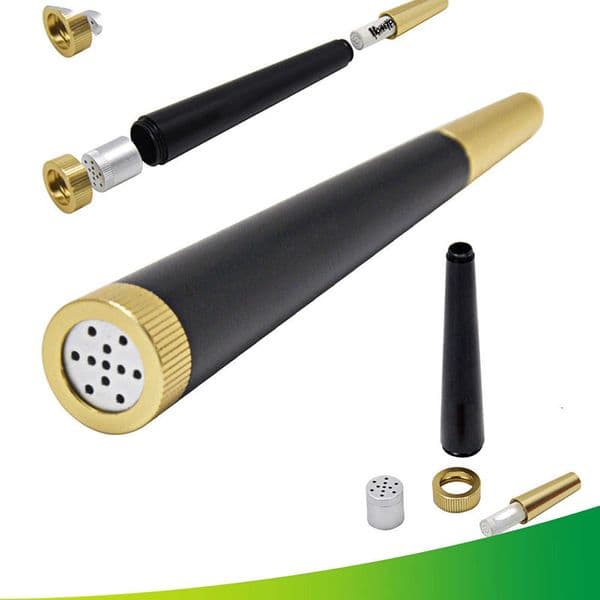 Detachable Portable Metal Smoking Pipes Compact Cone Aluminum Alloy Mini Hand Pipe Smoke Tube Tobacco Herb Cigarette Holder Smoke Accessories Tools ZL0326