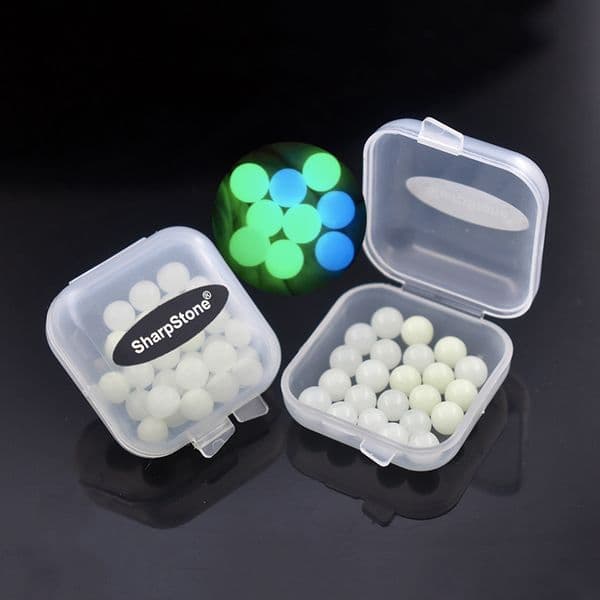 6mm sharpstone Smoking Quartz Terp Pearls Balls Luminous Glowing Blue Green Clear Pearl For Banger Nails with gift plastic box