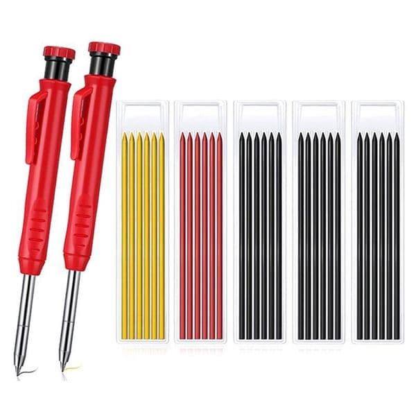 2021 new Ballpoint Pens Solid Carpenter Pencil For Construction Mechanical Woodworking Movable Pen Black Refill
