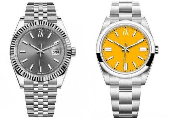 Classic Mechanical Watch Mens Automatic Machinery Watches 41mm Stainless Steel Super Wristwatches Grey Face 167