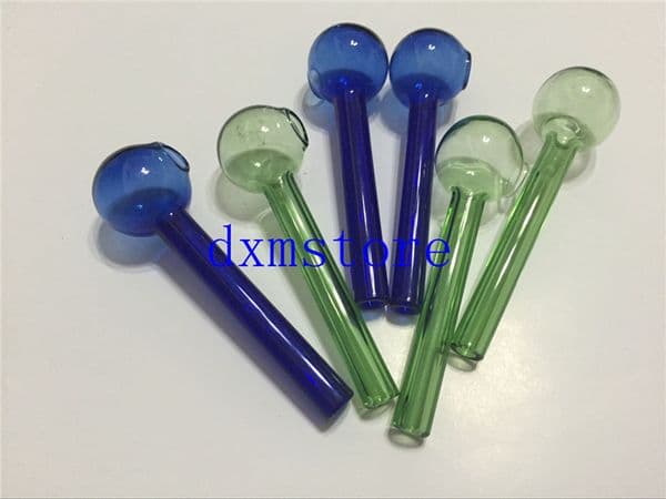 Thick OD8mm 70mm Colorful Great Pyrex Glass Oil Burner Pipe Clear Glass Oil Burner glass Tube Pipe Oil Nail Pipe