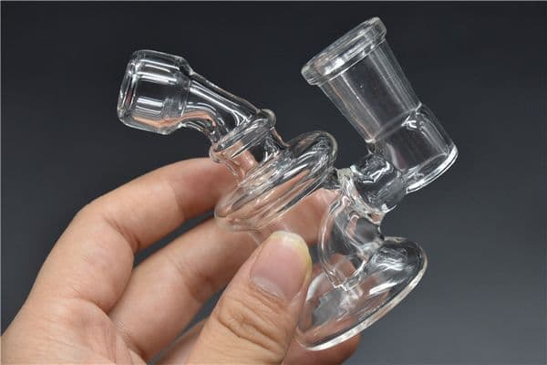 Mini hookah Glass Bongs Travel Bong The Martian Glass Bubbler Smoking Bubble Bongs Glass Water Pipe With 10mm 14MM Bong free shipping