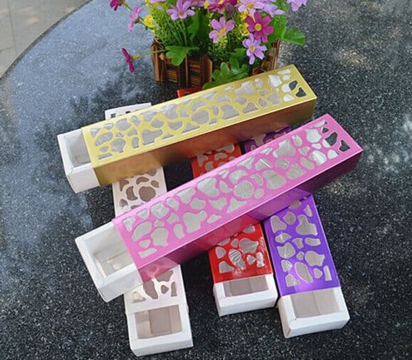 Freeshipping 100pcs wedding luxury hollow macarons container/ chocolate box /candy packaging