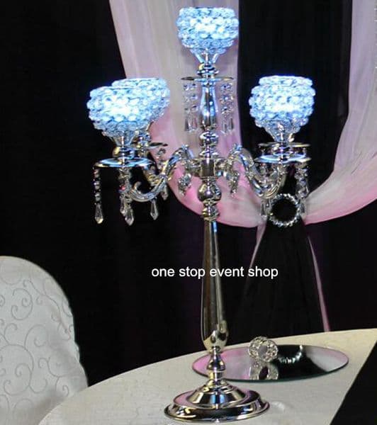Wedding Crystal Globe Candelabra Centerpieces ,Wedding Decoration