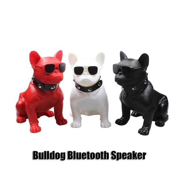 Bulldog Bluetooth Speaker Dog Head Wireless Portable Subwoofers Hands Stereo Bass Support TF Card USB FM Radio Loud 3 Colorsa3
